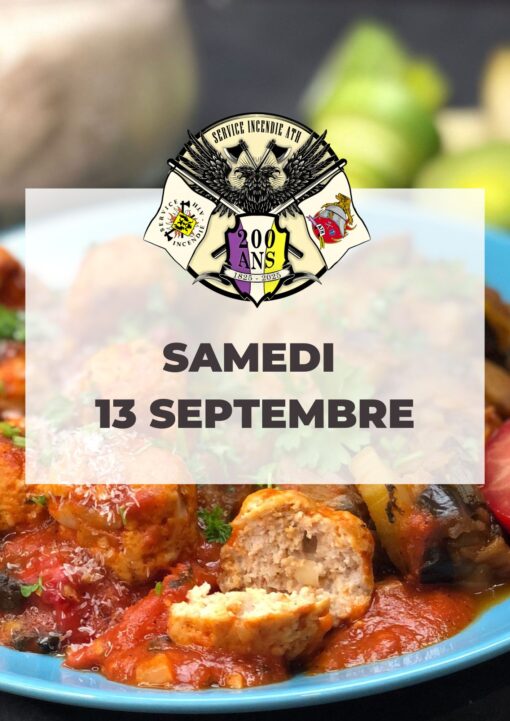 Repas du samedi 13 septembre